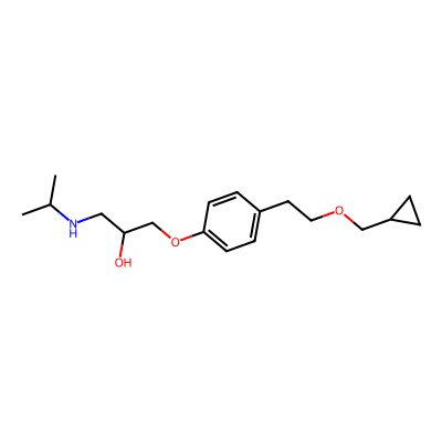 Chemical structure of Betaxolol