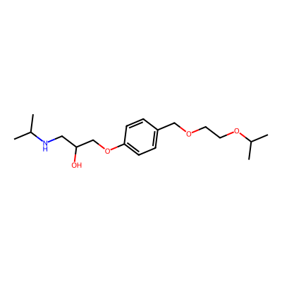 Chemical structure of Bisoprolol
