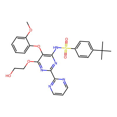 Chemical structure of Bosentan