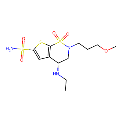 Chemical structure of Brinzolamide