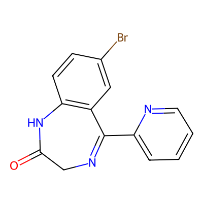 Chemical structure of Bromazepam