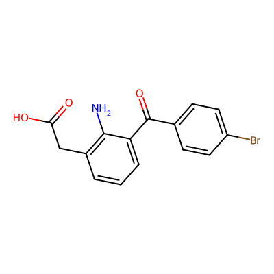 Chemical structure of Bromfenac