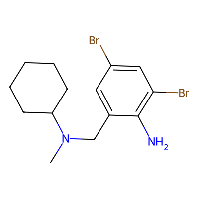 Chemical structure of Bromhexine