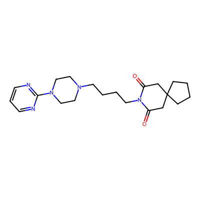 Chemical structure of Buspirone