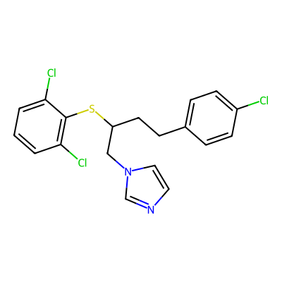 Chemical structure of Butoconazole