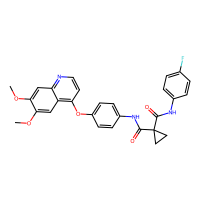 Chemical structure of Cabozantinib