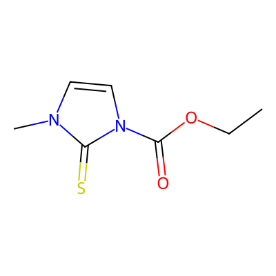 Chemical structure of Carbimazole