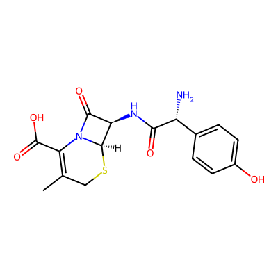 Chemical structure of Cefadroxil