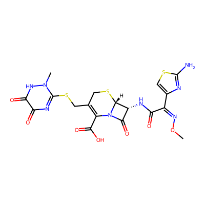 Chemical structure of Ceftriaxone