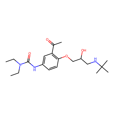 Chemical structure of Celiprolol