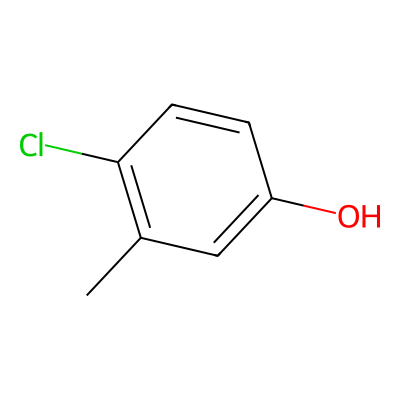 Chemical structure of Chlorocresol