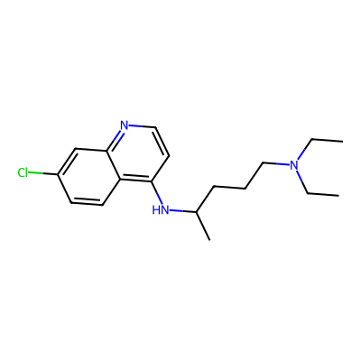 Chemical structure of Chloroquine