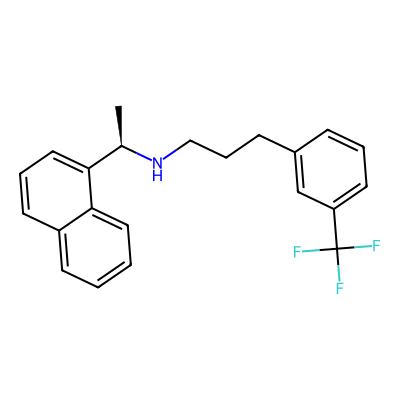 Chemical structure of Cinacalcet