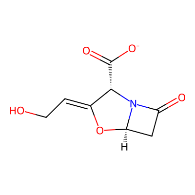 Chemical structure of Clavulanate