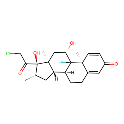 Chemical structure of Clobetasol