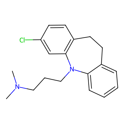 Chemical structure of Clomipramine