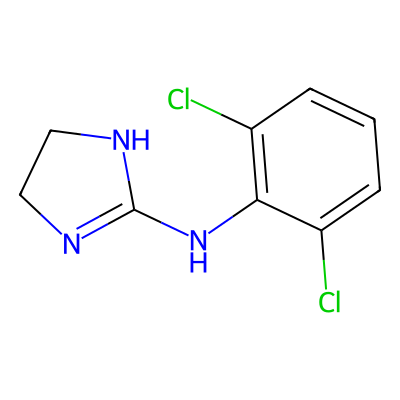 Chemical structure of Clonidine