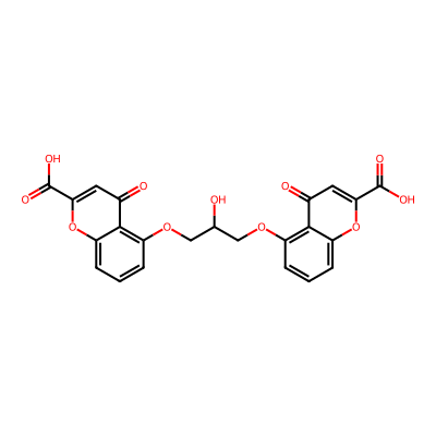 Chemical structure of Cromolyn