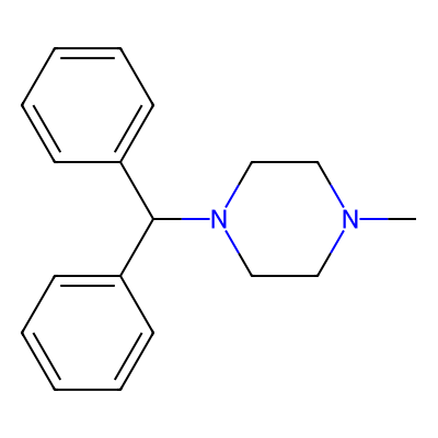 Chemical structure of Cyclizine