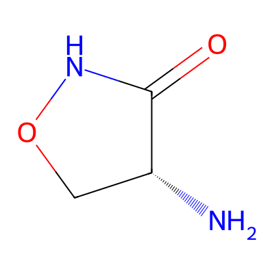Chemical structure of Cycloserine