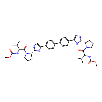 Chemical structure of Daclatasvir