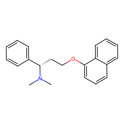 Chemical structure of Dapoxetine
