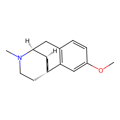Chemical structure of Dextromethorphan