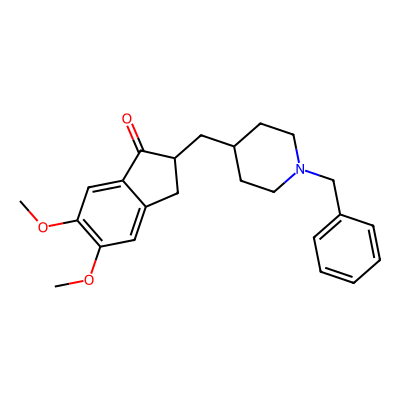 Chemical structure of Donepezil