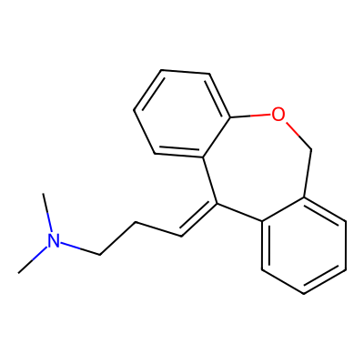 Chemical structure of Doxepin
