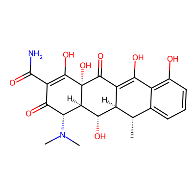 Chemical structure of Doxycycline