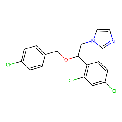 Chemical structure of Econazole