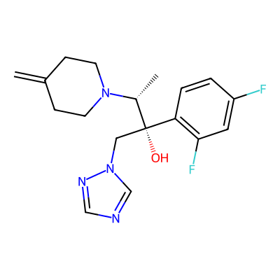 Chemical structure of Efinaconazole
