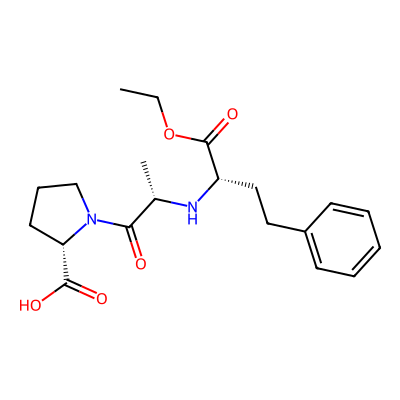 Chemical structure of Enalapril