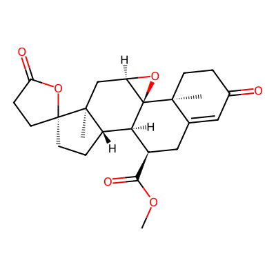 Chemical structure of Eplerenone