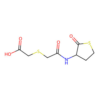 Chemical structure of Erdosteine