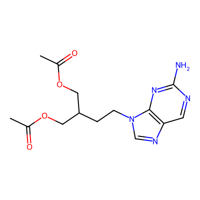 Chemical structure of Famciclovir