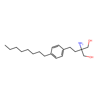 Chemical structure of Fingolimod