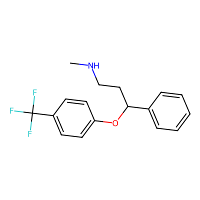 Chemical structure of Fluoxetine