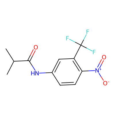 Chemical structure of Flutamide
