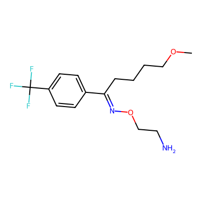 Chemical structure of Fluvoxamine