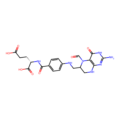 Chemical structure of Folinic Acid