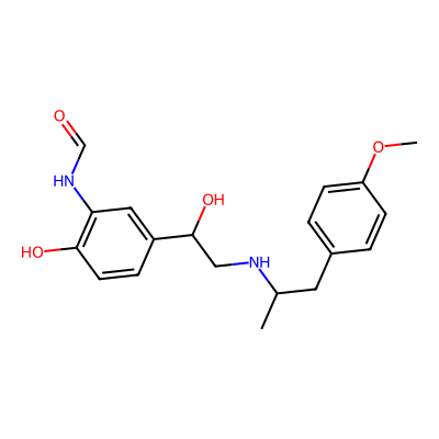 Chemical structure of Formoterol
