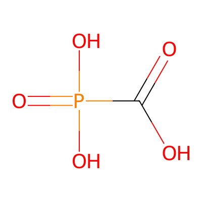 Chemical structure of Foscarnet