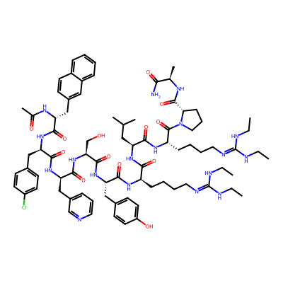 Chemical structure of Ganirelix
