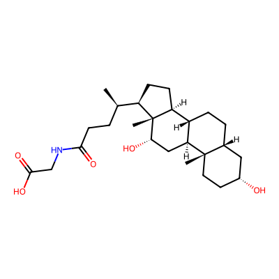 Chemical structure of Glycodeoxycholic Acid
