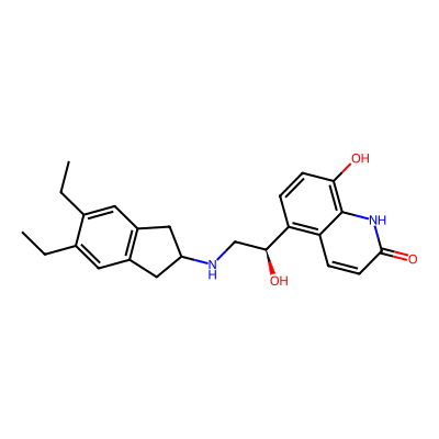 Chemical structure of Indacaterol