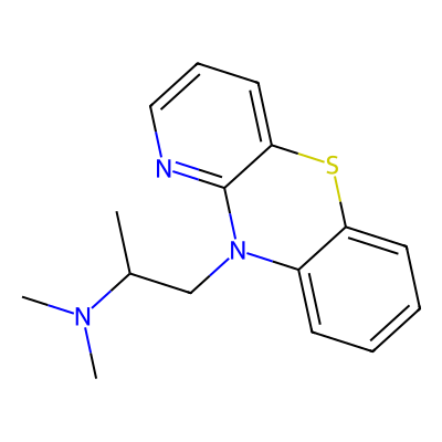 Chemical structure of Isothipendyl