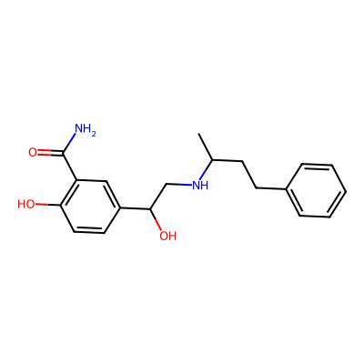 Chemical structure of Labetalol