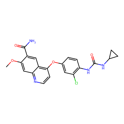 Chemical structure of Lenvatinib