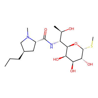 Chemical structure of Lincomycin